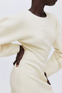 Viscose-Blend Rib-Knit Dress