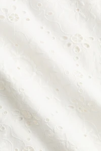 Cotton Beach Dress with Eyelet Embroidery