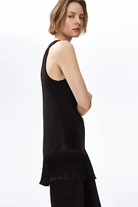 Haut asymétrique à franges