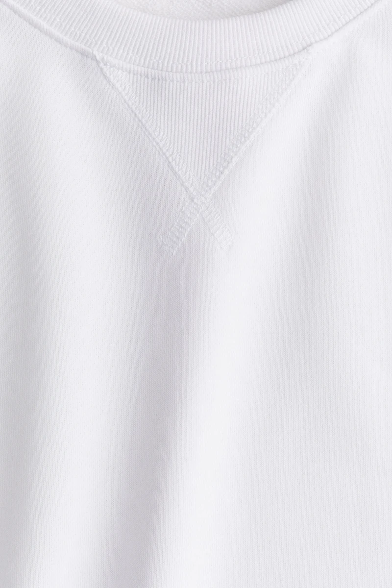 Oversized Short-Sleeved Sweatshirt