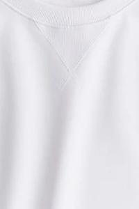 Oversized Short-Sleeved Sweatshirt