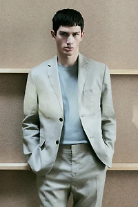 Slim-Fit Linen Jacket