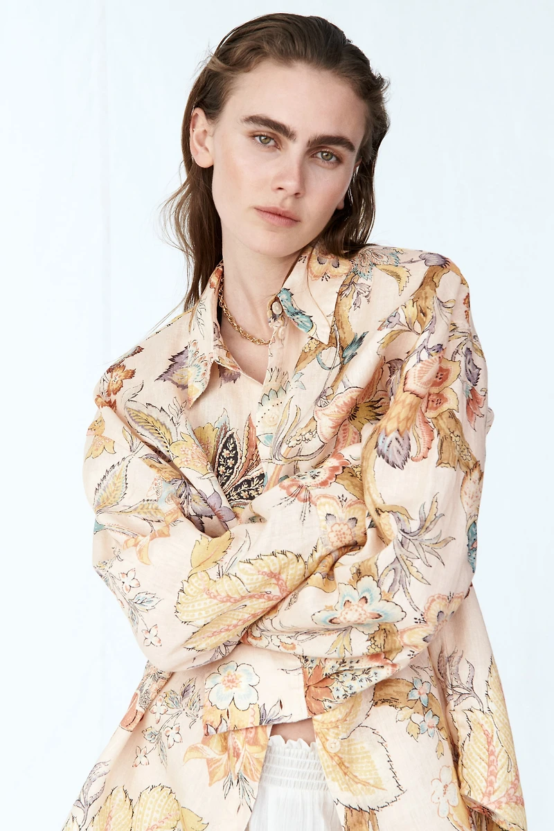 Oversized Linen Shirt