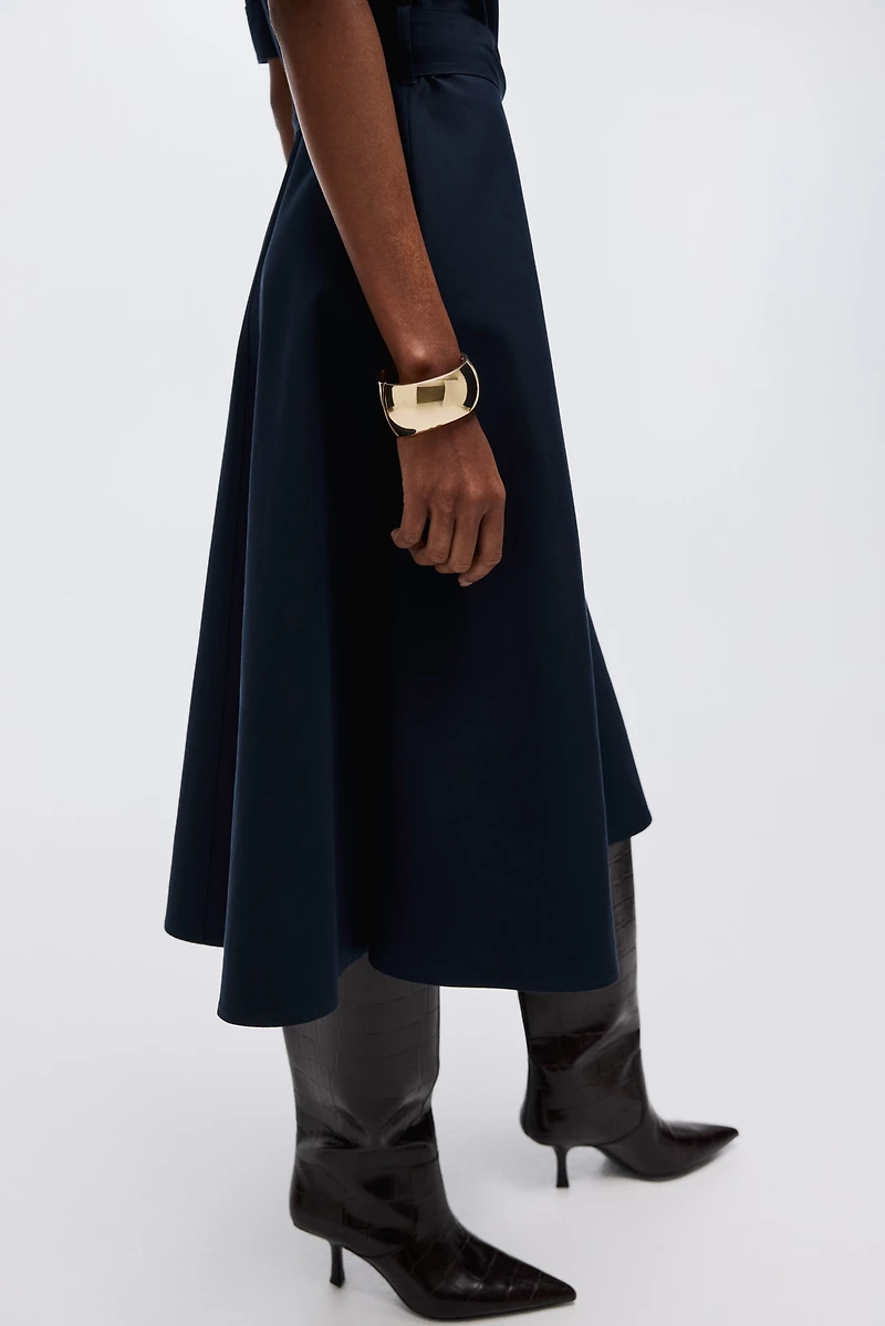 Short-sleeved shirt dress