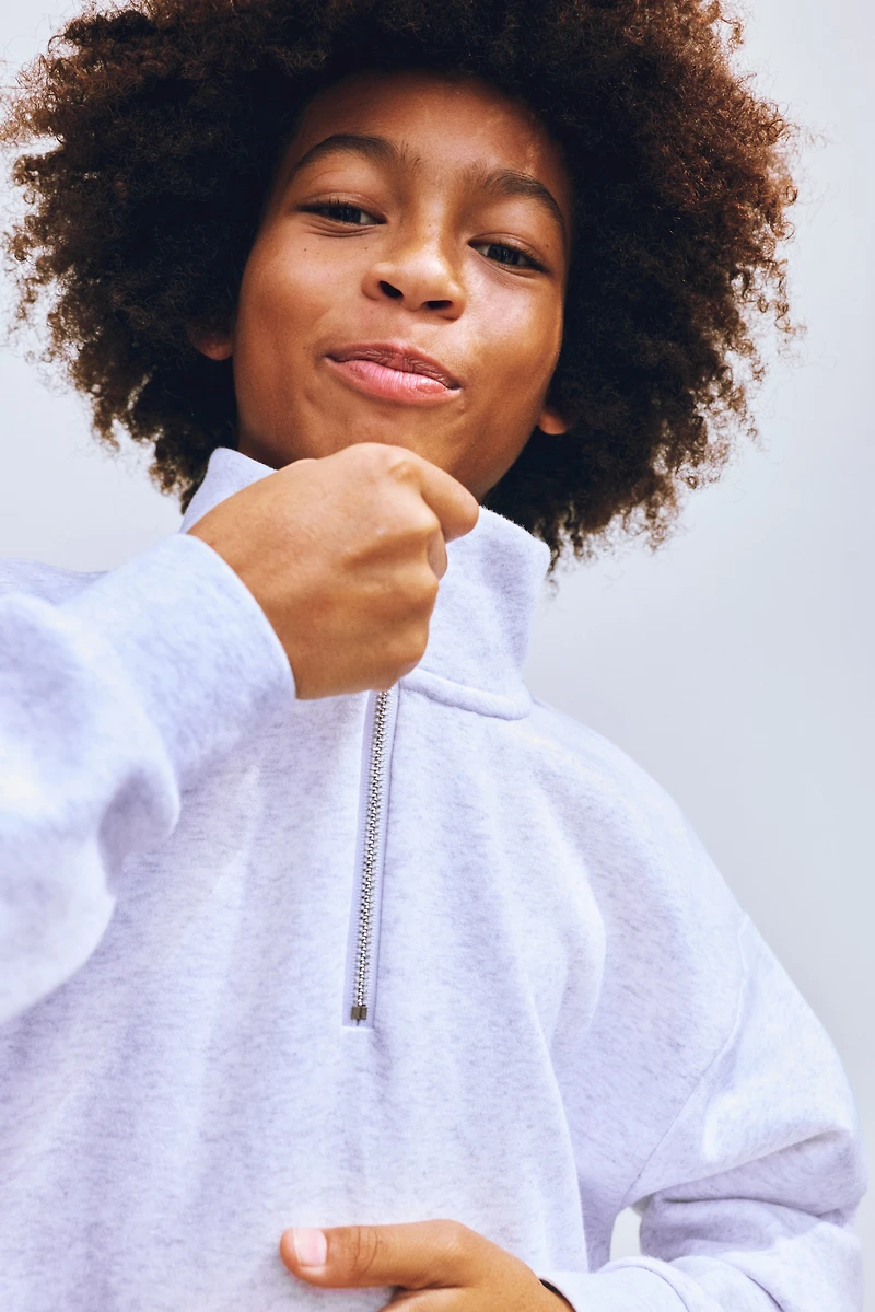 Chandail à col fermeture éclair