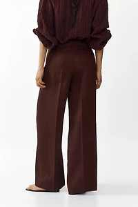 Wide-Leg Dress Pants
