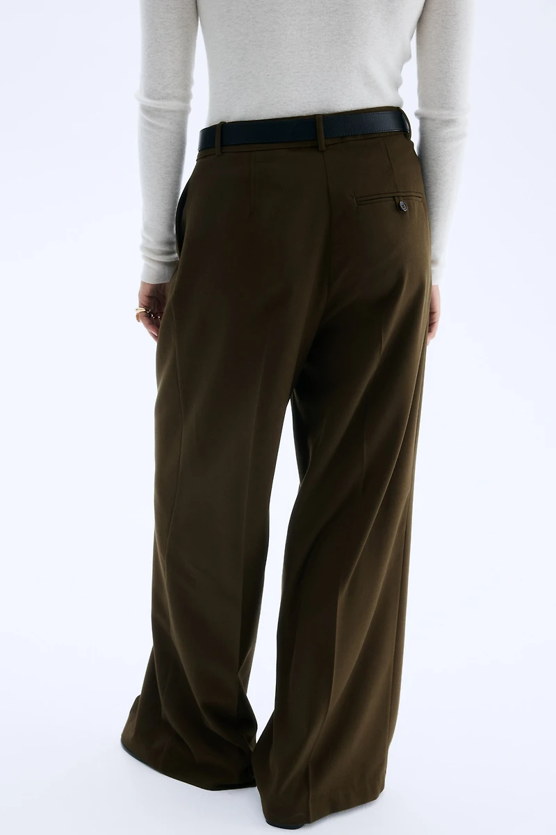 Wide-Leg Dress Pants