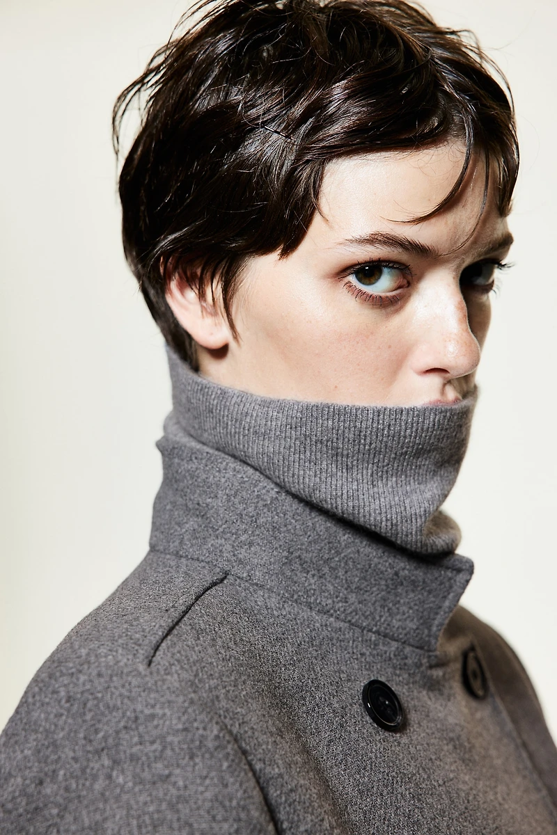 Double-Breasted Car Coat