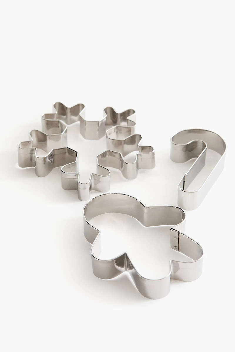 Lot de 3 emporte-pièces en métal