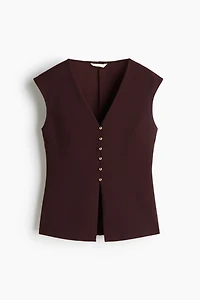 Gilet sans manches en interlock