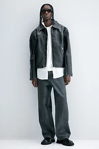 Regular-Fit Coated Jacket