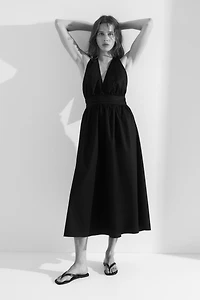 Cotton Halterneck Dress