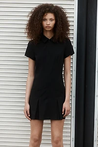 Robe à glissière avec col