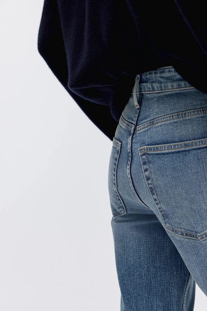 Jean évasé taille haute