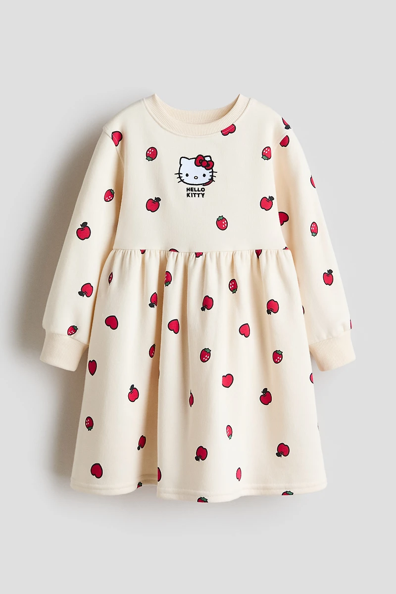 Printed Sweatshirt Dress