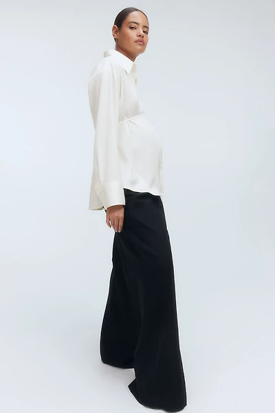 MAMA Before & After Tie-Belt Shirt