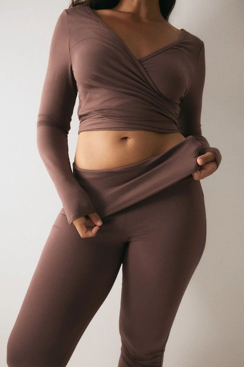 Pantalon évasé au toucher doux