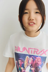 T-shirt en coton avec motif imprimé