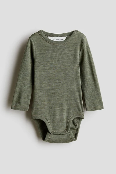 Merino Wool Jersey Bodysuit