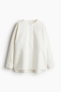 Pullover Twill Blouse