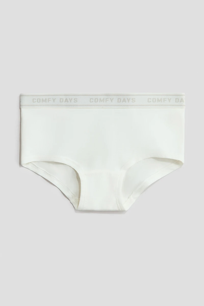 5-Pack Hipster Briefs with Text Motif
