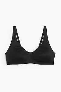 Padded Soft-Cup Microfiber Bra