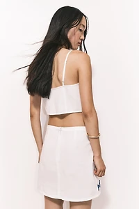 Bead-Detail Strappy Top