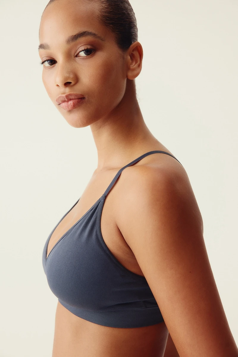 Seamless Padded Soft-cup Bra