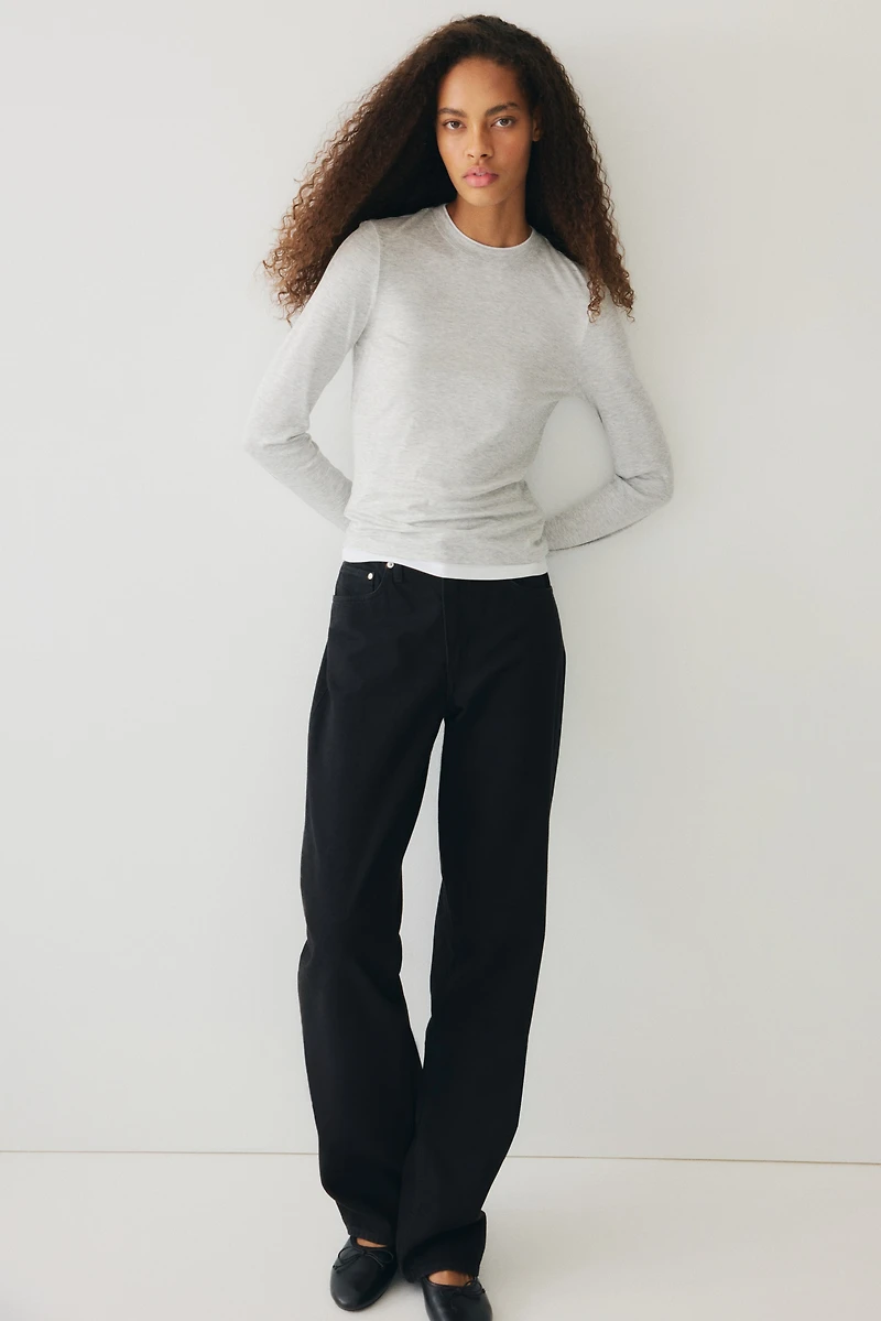 Haut à effet superposé