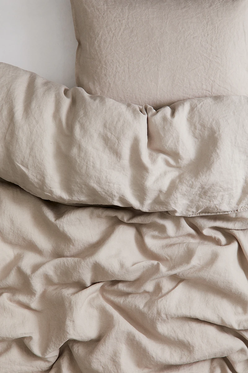 Enveloppe de couette lit simple en lin