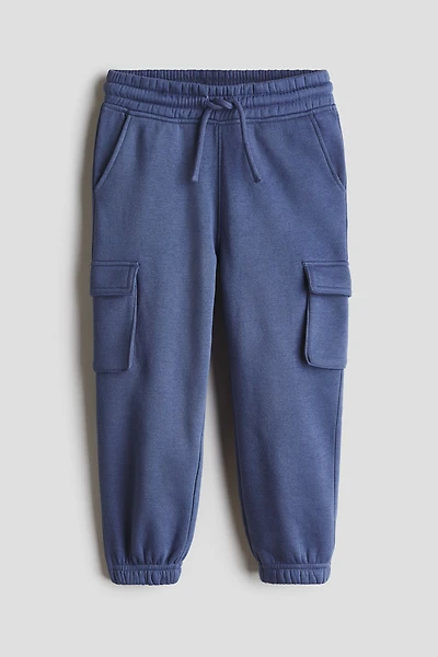 Pantalon jogging cargo à l'intérieur brossé