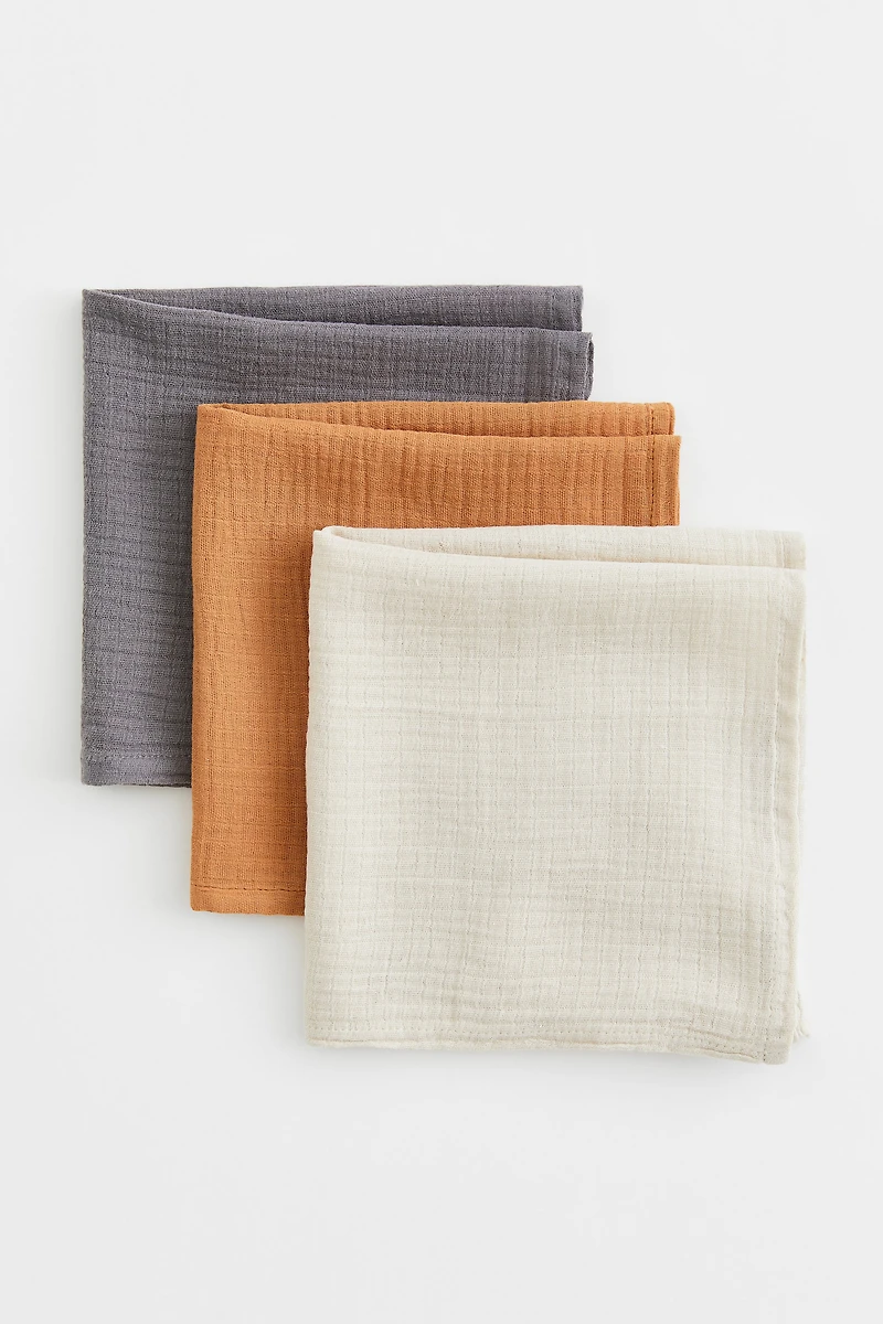 3-pack muslin cloths