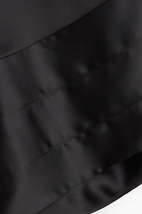 Asymmetric Satin Halterneck Top