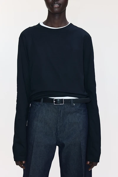 Long-Sleeved Cotton Top