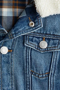 Flannel-Lined Denim Jacket