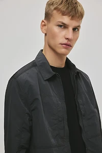 Regular-Fit Nylon Overshirt