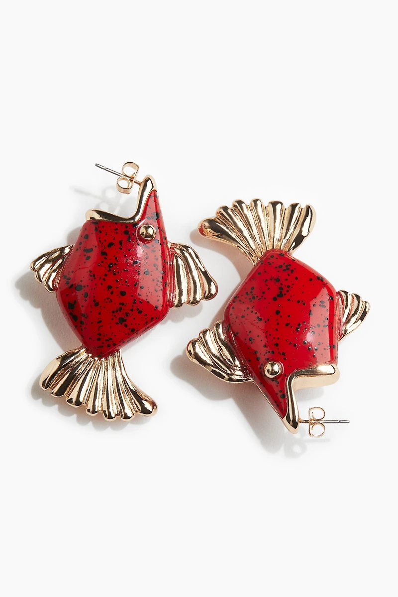 Fish-Shaped Earrings