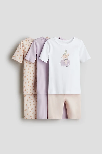 3-pack Snug Fit Cotton Pajamas