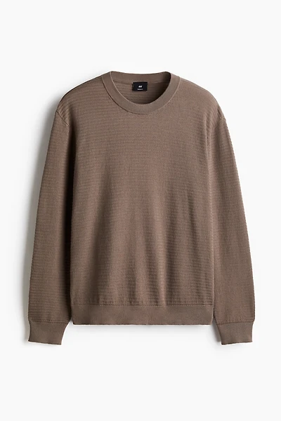 Chandail de coupe classique en tricot texturé