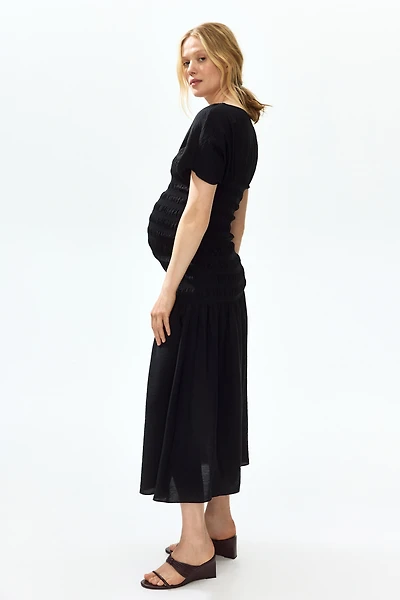 MAMA Smocked-Detail Dress