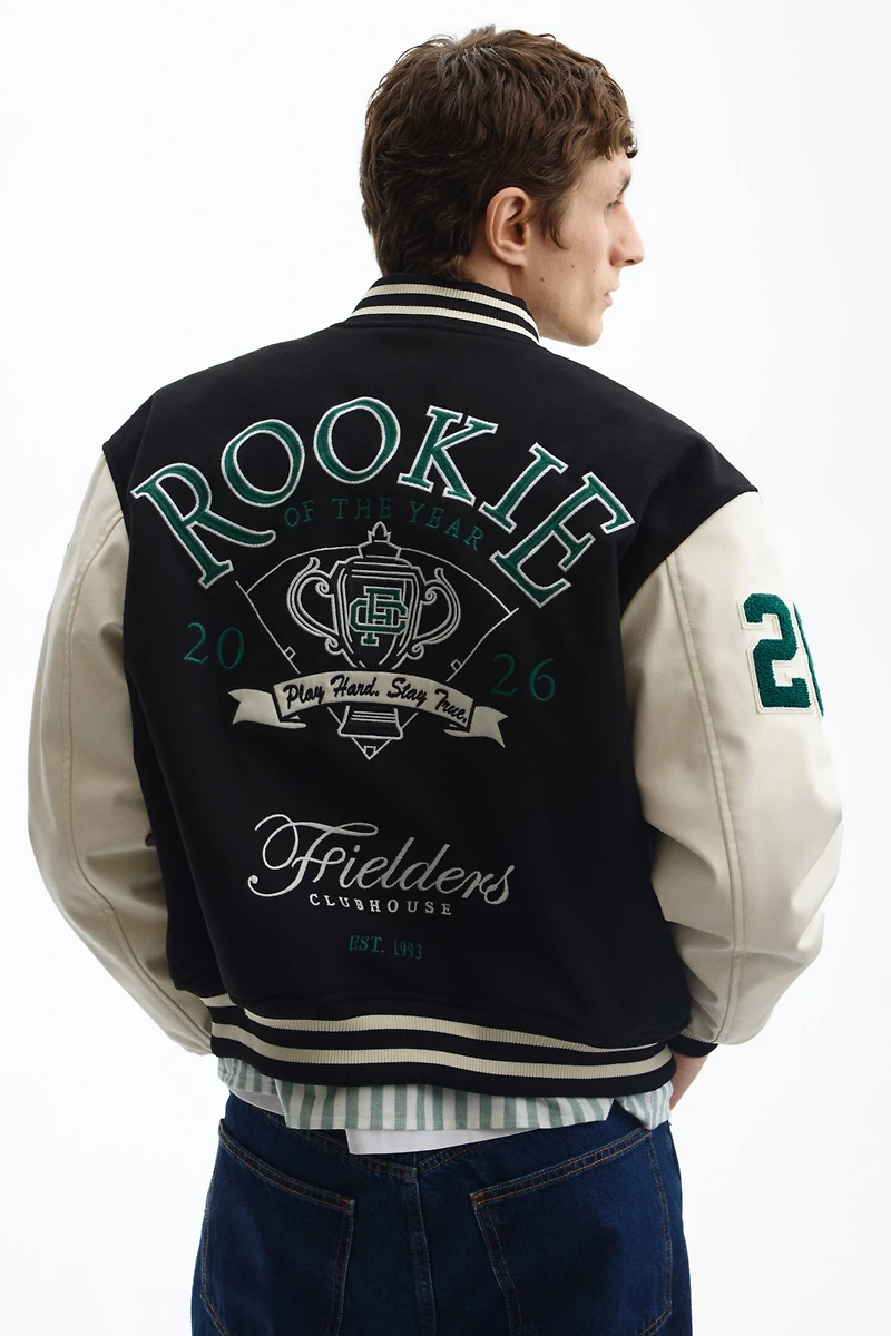 Veste de baseball à motifs