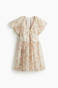 Butterfly-Sleeved Dress