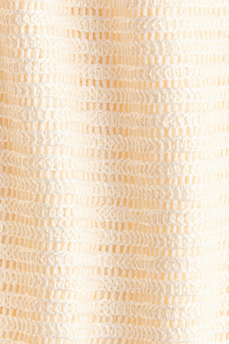 Crochet-Look Boat-Neck Top