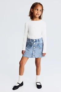 A-Line Denim Skirt