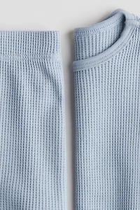 Ensemble 2 pièces en coton gaufré