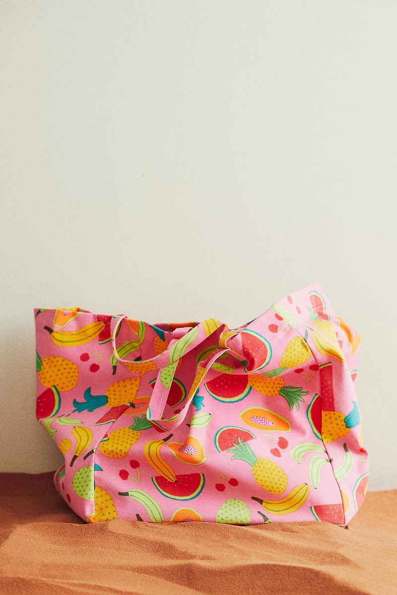 Patterned Beach Bag