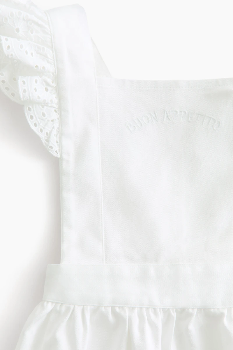 Tablier à volants en coton