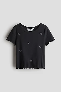 Embellished Cotton Top