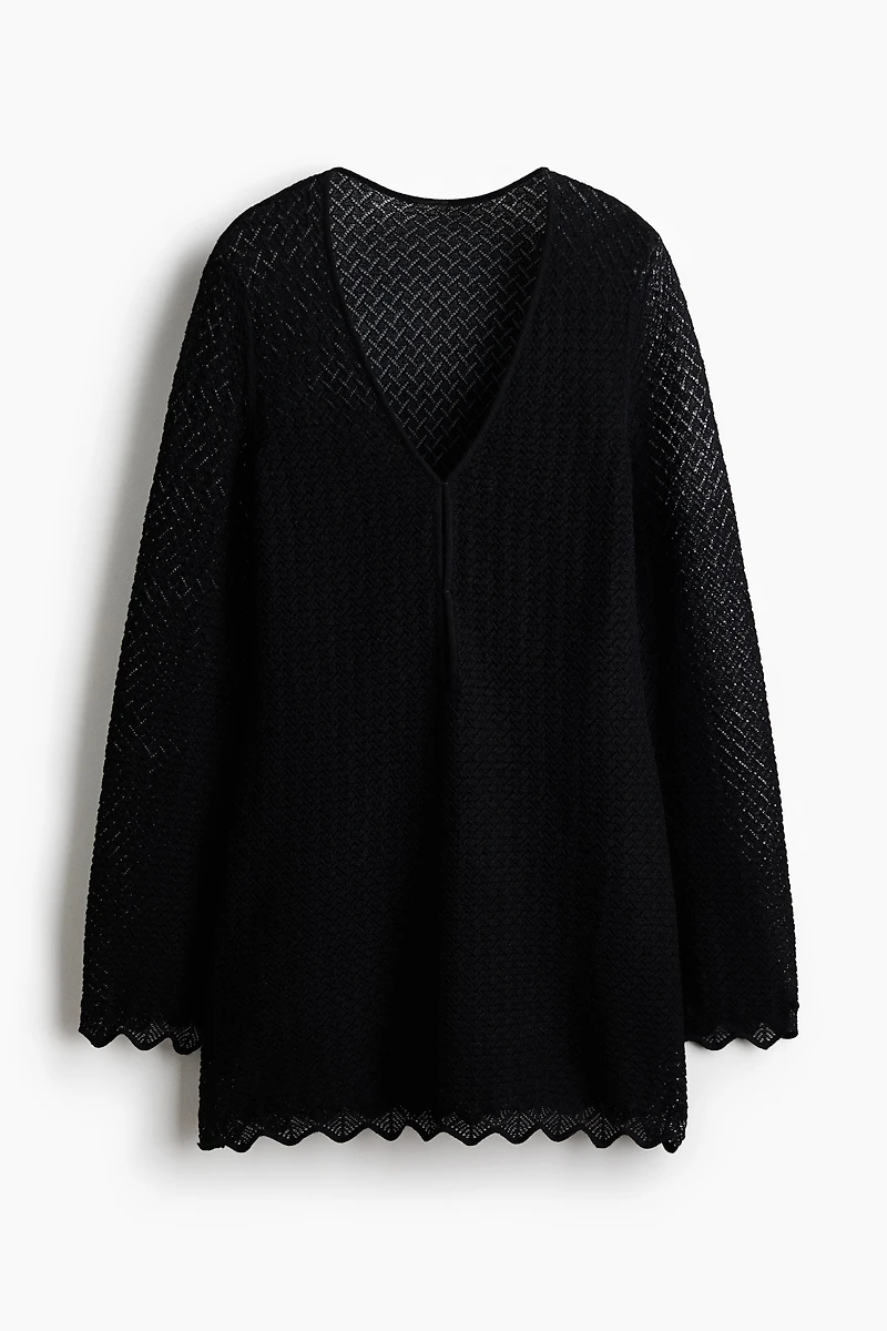 Pointelle-Knit Beach Dress