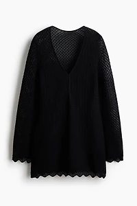 Pointelle-Knit Beach Dress